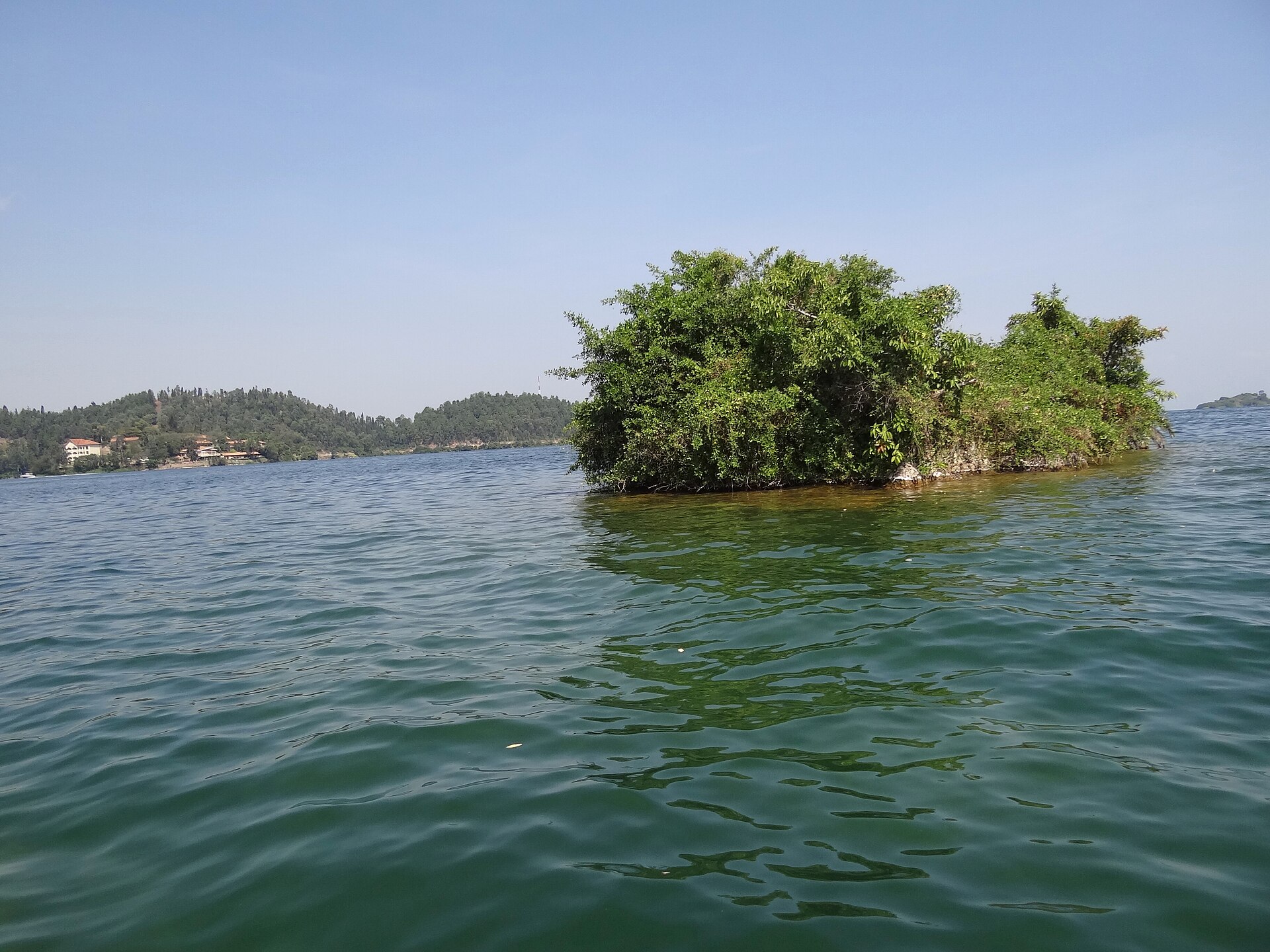 A green island on Lake Kivu near Kibuye.